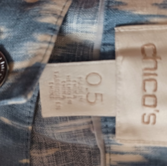 Chico Patterned Linen Pants - Picture 4 of 7